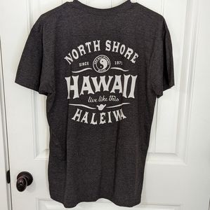 T&C Surf Designs Hawaii 'North Shore Haleiwa ' Ying Yang T-shirt Gray and White